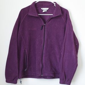 Columbia Zip-up wine colored fleece - Women's 1X